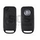 Key Shell (Flip) for Mercedes A-Class Buttons:2 / Blade signature: HU64 / (With Logo)
