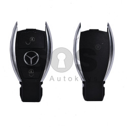 Key Shell (Smart) for Mercedes Buttons:2 / Blade signature: HU64 / (New Vision for the Older Chrome Key) / (With Logo)