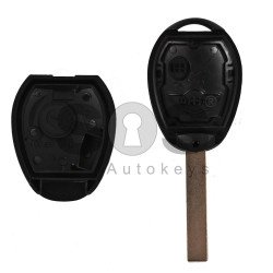 Key Shell (Regular) for Mini Cooper One Buttons:2 / Blade signature: HU92 / (With Logo)