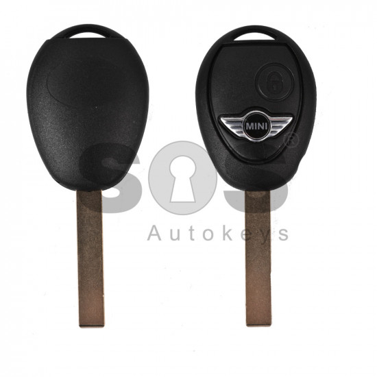 Key Shell (Regular) for Mini Cooper One Buttons:2 / Blade signature: HU92 / (With Logo)