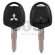Key Shell (Regular) for Mitsubishi Buttons:2 / Blade signature: MIT7AP / (With Logo)