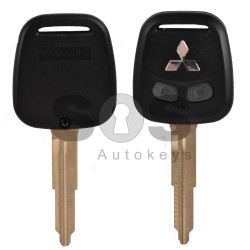 Key Shell (Regular) for Mitsubishi Buttons:2 / Blade signature: MIT11R / (With Logo)
