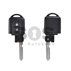 Key Shell (Smart) for Nissan Qashqai/Micra Buttons:2 / Blade signature: NSN14 / (Without Front  Part)