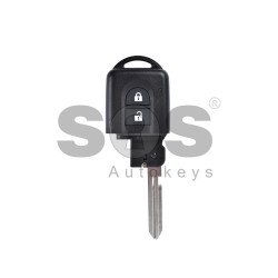 Key Shell (Smart) for Nissan Qashqai/Micra Buttons:2 / Blade signature: NSN14 / (Without Front  Part)