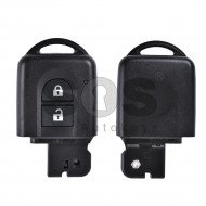 Key Shell (Smart) for Nissan Micra/Qashqai Buttons:2 / Blade signature: NSN14 / (Without blade/Without Front Part)
