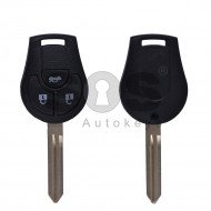 Key Shell (Regular) for Nissan Juke Buttons:3 / Blade signature: NSN14
