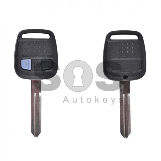 Key Shell (Regular) for Nissan Buttons:2 / Blade signature: NSN14