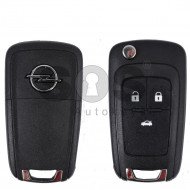 Key Shell (Flip) for Opel Astra/Insignia Buttons:3 / Blade signature: HU100 / (as OEM) / (With Logo) Key Shell (Flip) for Opel Astra/Insignia Buttons:3 / Blade signature: HU100 / (as OEM) / (With Logo)