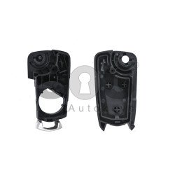Key Shell (Flip) for Chevrolet Captiva Buttons:3 / Blade signature: YM27 / (With Logo)