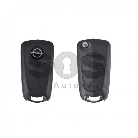 Key Shell (Flip) for Opel Antara Buttons:3 / Blade signature: YM27 / (With Logo)