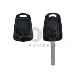 Key Shell (Regular) for Opel Astra/Corsa Buttons:2 / Blade signature: HU100 / (With Logo)