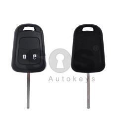 Key Shell (Regular) for Opel Astra J / Insignia Buttons:2 / Blade signature: HU100