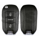 Key Shell (Flip) for Peugeot 508 /   Buttons:3 / Blade signature: HU83 /  (Without Logo)
