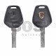 Key Shell (Regular) for Porsche Buttons:2 / Blade signature: HU66 / (With Logo)