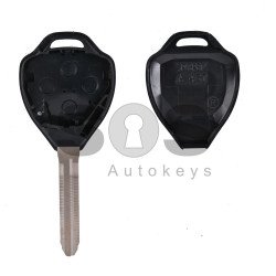 Key Shell (Regular) for Toyota Buttons:2 / Blade signature: TOY43 / (With Logo)