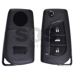 Key Shell (Flip) for Toy Buttons:3 / Blade signature: VA2 / (With Logo)
