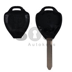 Key Shell (Regular) for Toyota Buttons:2 / Blade signature: TOY47 / (With Logo)