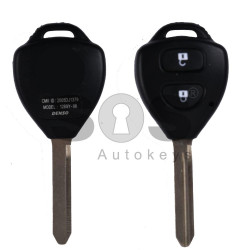 Key Shell (Regular) for Toyota Buttons:2 / Blade signature: TOY47 / (With Logo)
