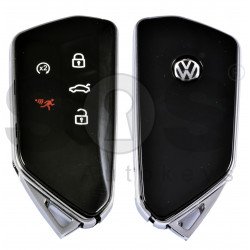 Key Shell (Smart) for VW   Buttons:4+1 / Blade signature: HU162T / (With Logo) / With Blade