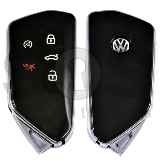 Key Shell (Smart) for VW   Buttons:4+1 / Blade signature: HU162T / (With Logo) / With Blade
