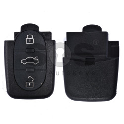 Key Shell (Back Part - Flip) for VAG Buttons: 3+1 Panic  / Blade signature: HU66 / Battery: 1620 / (Round)