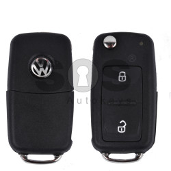 Key Shell (Flip) for VW UDS / Amarok Buttons:2 / Blade signature: HU66 / (With Logo)