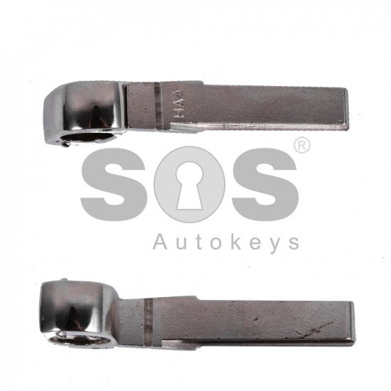 Key Shell (Front Part - Flip) for VW Blade signature: HU66 / (Square) / (With Logo)