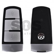 Key Shell (Smart) for VW Passat 6 Buttons:3 / Blade signature: HU66 / (With Logo)