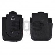 Key Shell (Back Part - Flip) for VAG Buttons: 2+1 Panic / Blade signature: HU66 / Battery: 2032 / (Round)