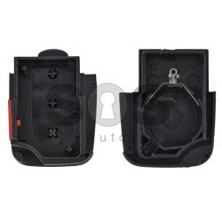 Key Shell (Back Part - Flip) for VAG Buttons:3+1 Panic / Blade signature: HU66 / Battery: 2032 / Part No: 50W1J0959753F / (Round)