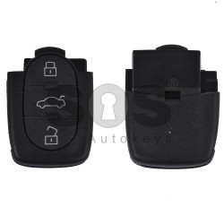 Key Shell (Back Part - Flip) for VAG Buttons:3 / Blade signature:HU66 / Battery: 2032 / (Round)