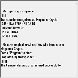 MODULE 187 Key copier onto TS48 transponders for Daewoo, Chevrolet,KIA,Pontiac ID48 Megamos Crypto keys 