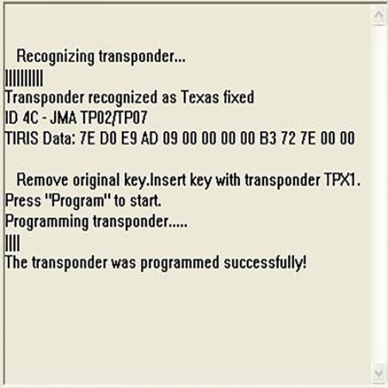 MODULE 64 Key copier for 4C Texas fixed keys onto JMA TPX1 or CN1 transponder